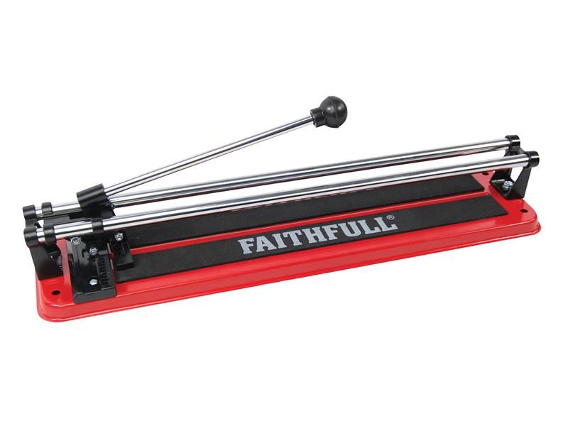 Faithfull Tagliatrice per Piastrelle 300mm, Doppia Guida a Spinta