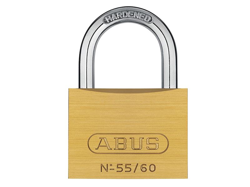ABUS 55/60mm Brass Padlock with Anti-Pick Mushroom Pins