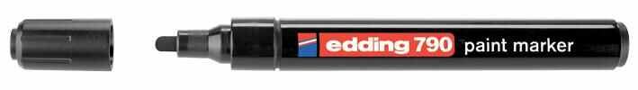 EDDING - Penanda Cat Hujung Bulat Sederhana - Hitam