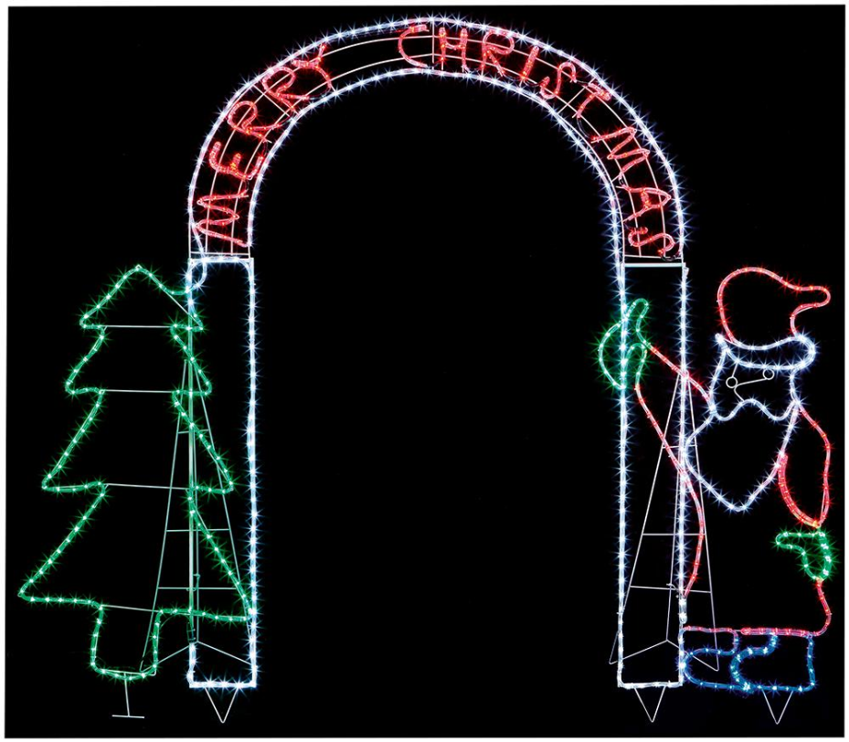 Pro Elec Άγαλμα Αγίου Βασίλη με Καμάρα Δέντρου, 260x230cm, 700 LED