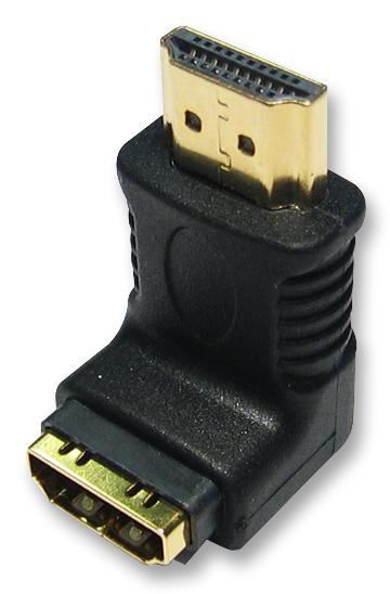 PRO SIGNAL - Adaptateur HDMI Mâle-Femelle à 90°, Connecteurs Dorés