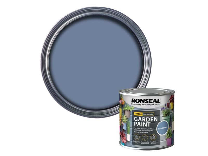 Ronseal Pintura para Jardín, Azul Aciano, 250ml