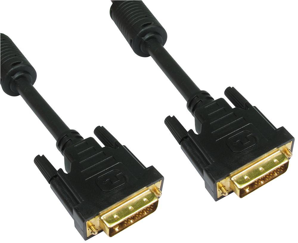 PRO SIGNAL Cable DVI-D Dual Link Macho a Macho, 5m, Negro