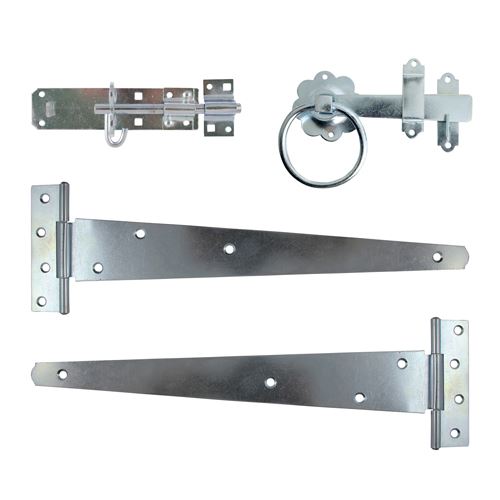 Timco Kit Portail Latéral avec Loquet à Anneau, Zinc, 45 cm