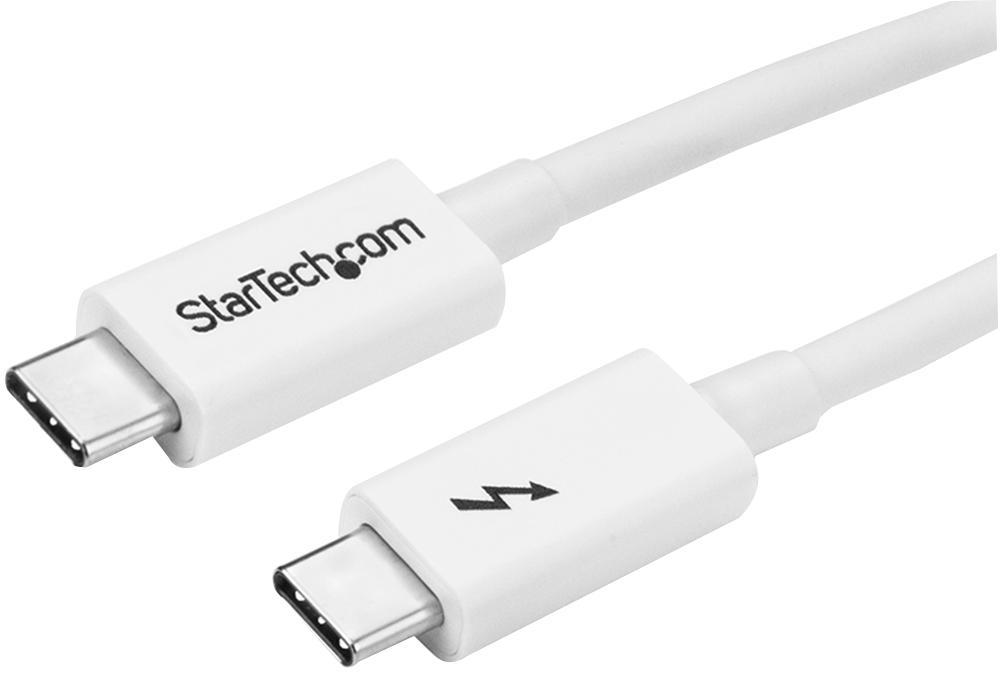STARTECH 2m 썬더볼트 3 USB-C 케이블, 20Gb/s, 화이트