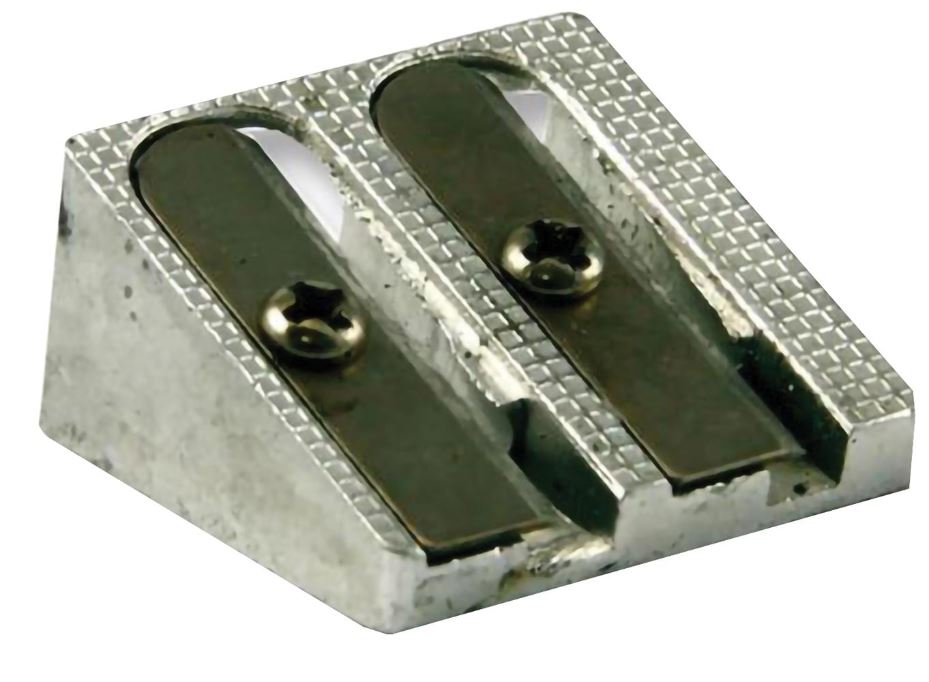 PREMIER STATIONERY Twin Hole Metal Pencil Sharpener
