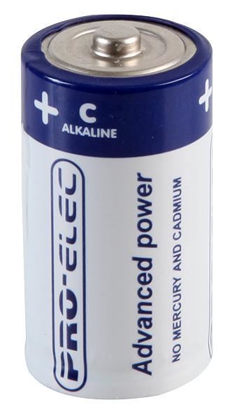 PRO ELEC - 超耐用 C 型鹼性電池 2粒裝