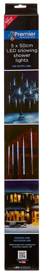 Guirlande lumineuse à picots Raraion - 5 x 50 cm, Blanc, LED