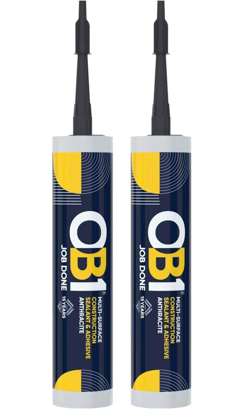 OB1 Anthracite Multi-Surface Construction Sealant & Adhesive 2-Pack