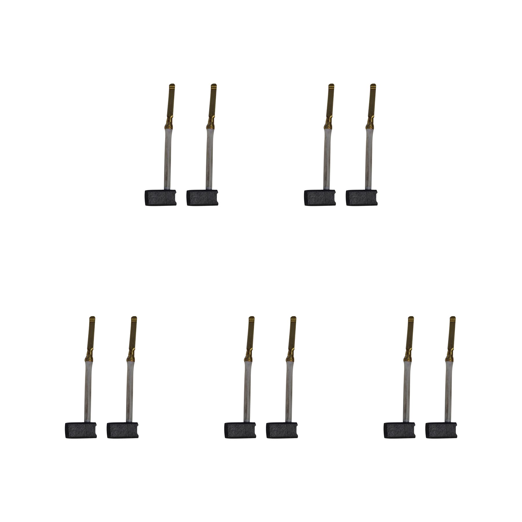 5 Jeux de balais en carbone pour ponceuse mini Black & Decker/Dewalt (6x7x13mm)
