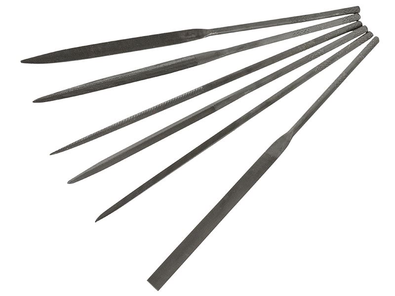 Crescent Nicholson® - Ensemble de limes miniatures 6 pièces 42030, Acier, 140mm