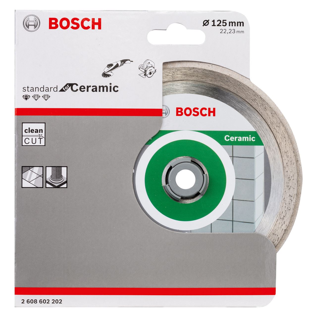 Bosch - Diosca Gearrtha Diamaint Chaighdeánach 125mm do Cheirmeach