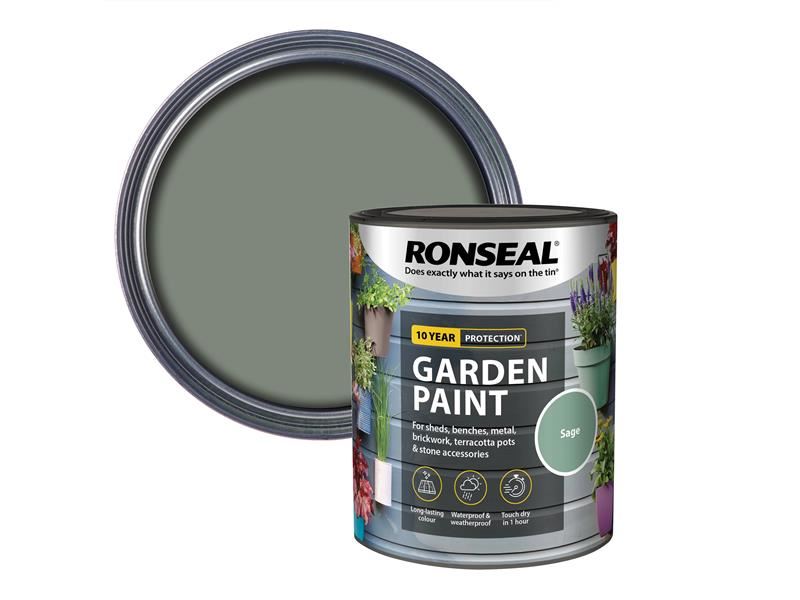 Ronseal 庭院漆 鼠尾草綠 750毫升