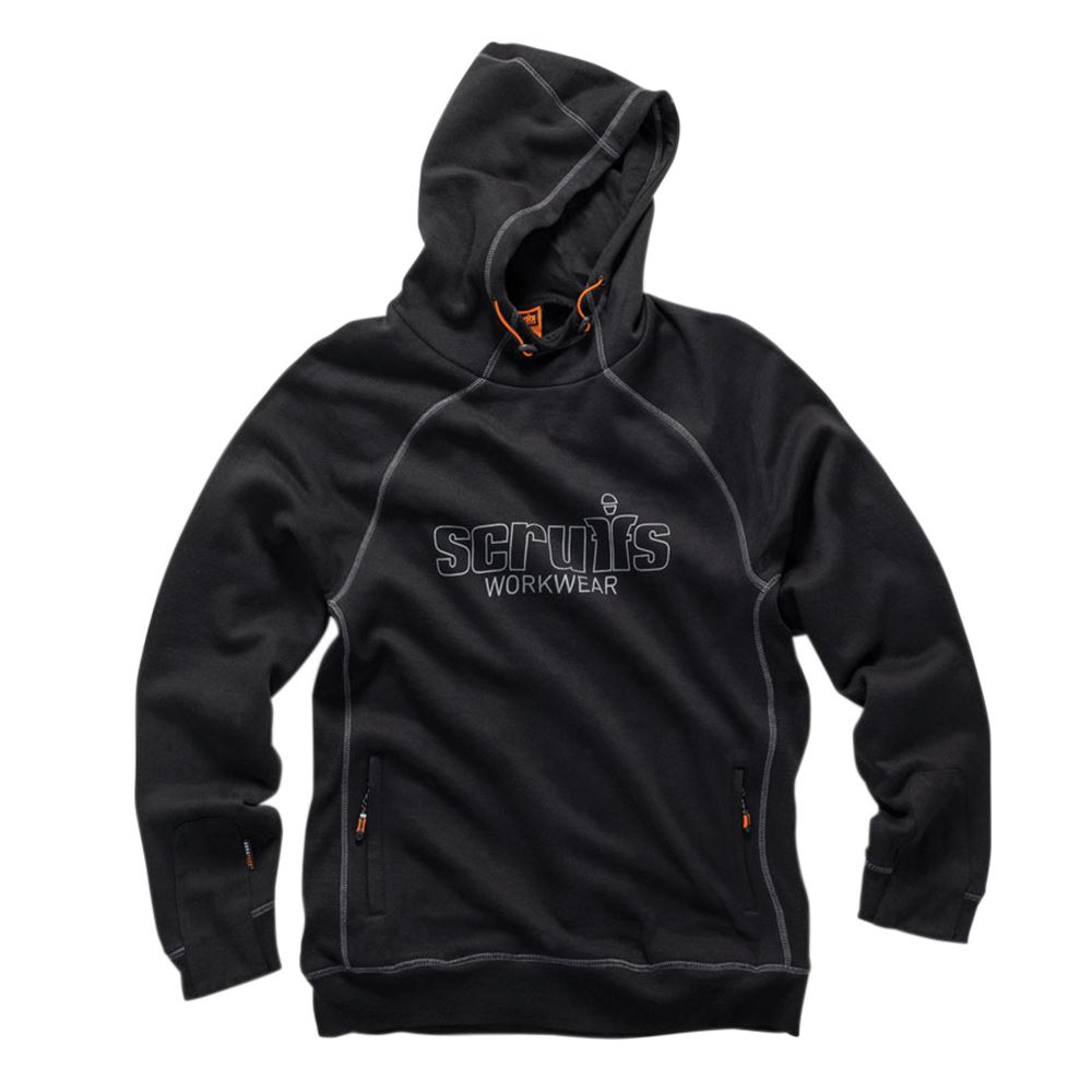 Scruffs Hoodie Profissional, Preto, Fleece, Tamanho L