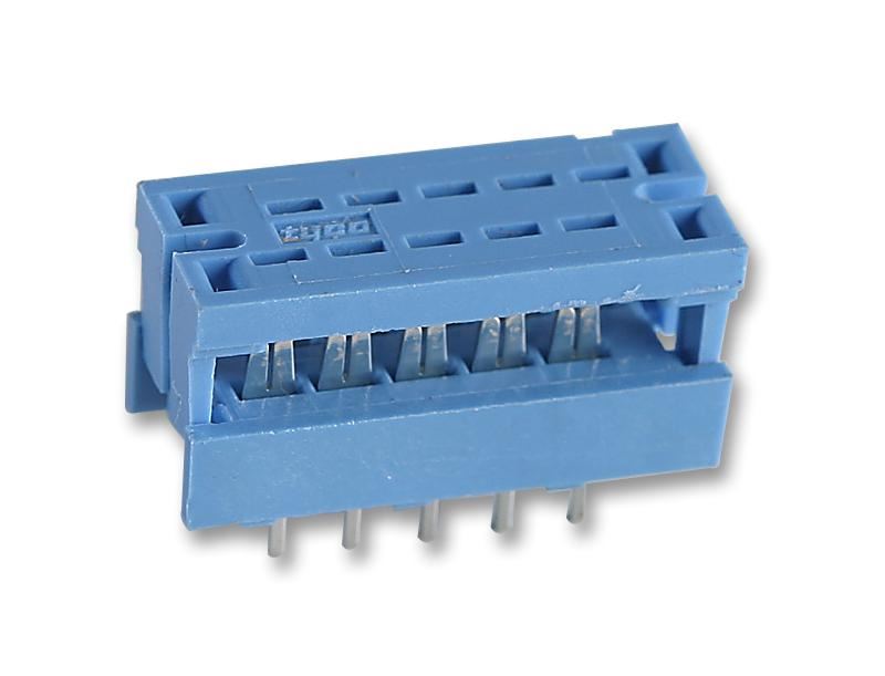 TE Connectivity 10-Way IDC Connector, 2.54mm Pitch, Gold Plated