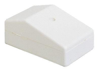 MULTICOMP Boîtier incliné blanc en ABS, 71×44×28mm