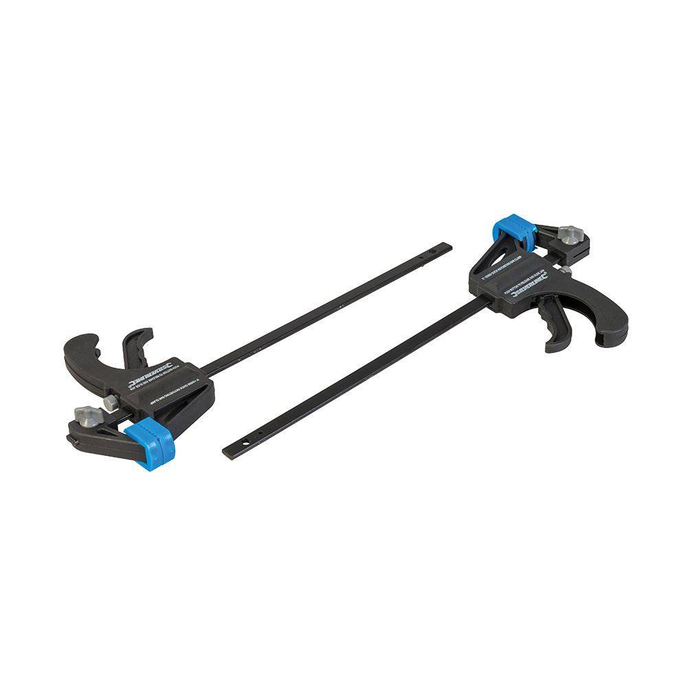 Silverline Mini Clamps 2pk, 150mm, Quick-Release