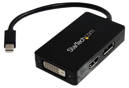 STARTECH 3-in-1 Mini DisplayPort to DisplayPort/DVI/HDMI Converter