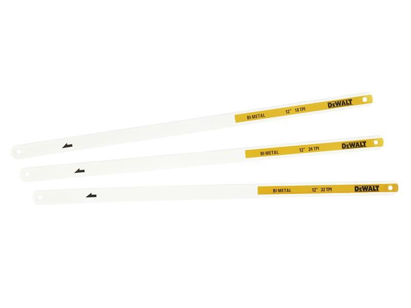 Pack de Hojas de Sierra para Metales Dewalt, 3 Piezas, Bimetálicas