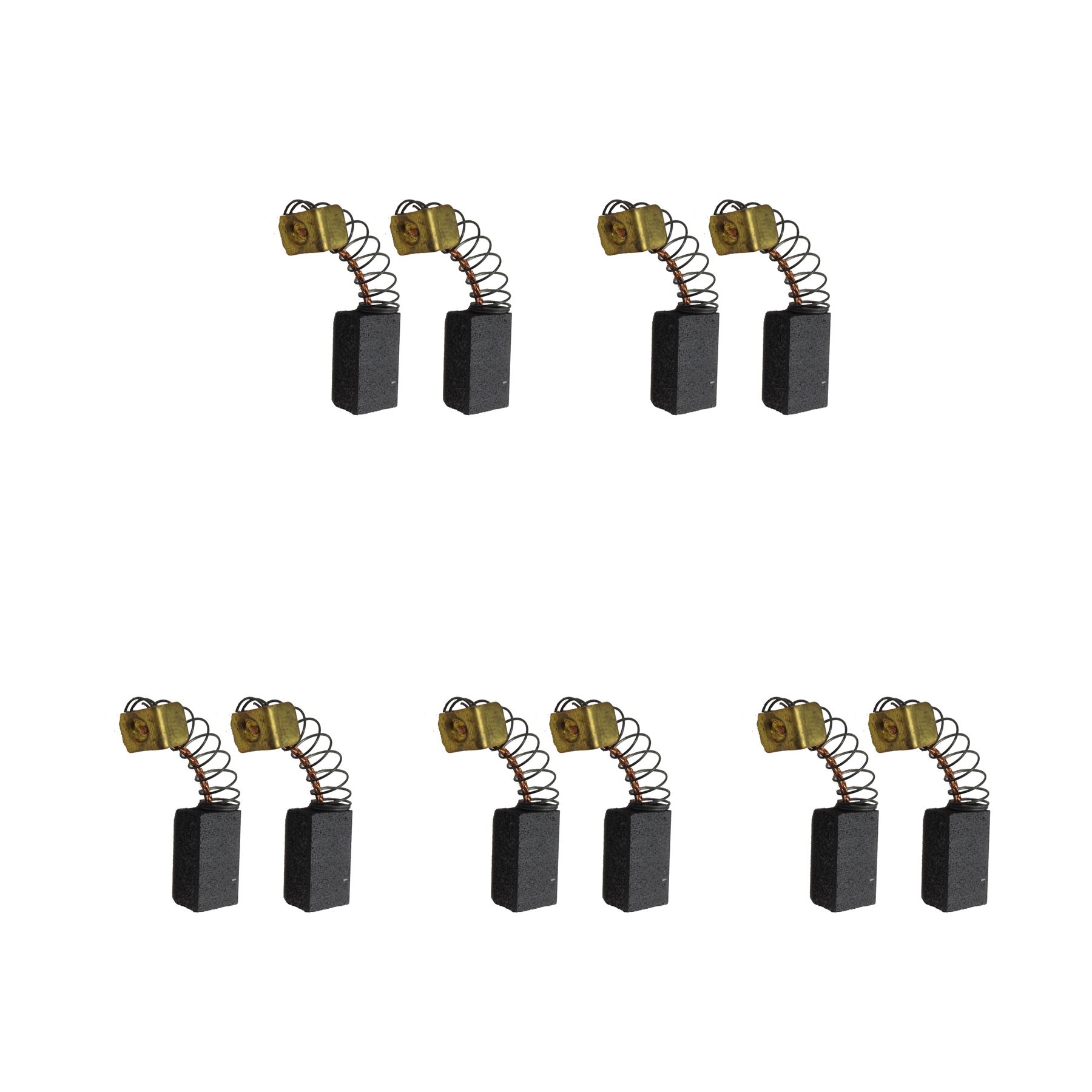5 Sets of Carbon Brushes for Iskra-Perles Drill (6 x 9 x 15mm)