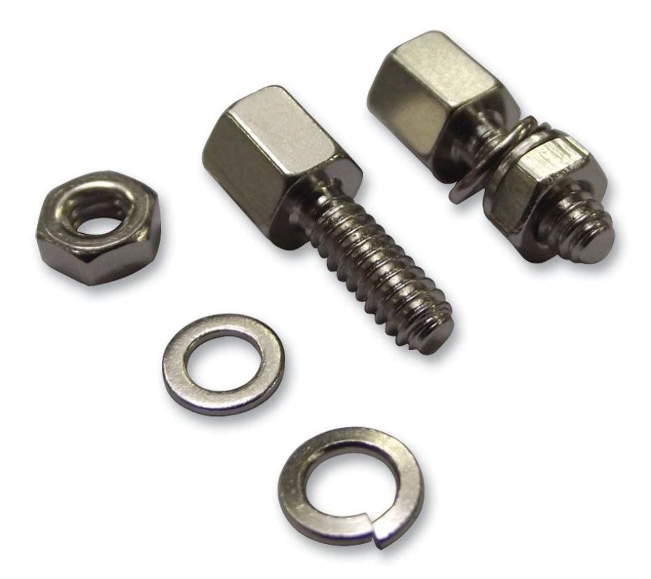 MULTICOMP - Trealamh Scrúlach Glais, 19.3mm 4-40UNC, Dúin 2.85mm, 2-Chomhad