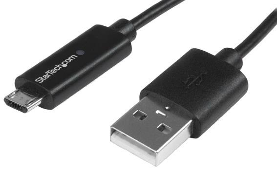 STARTECH 1m Micro USB Kabel met LED Oplaadindicator