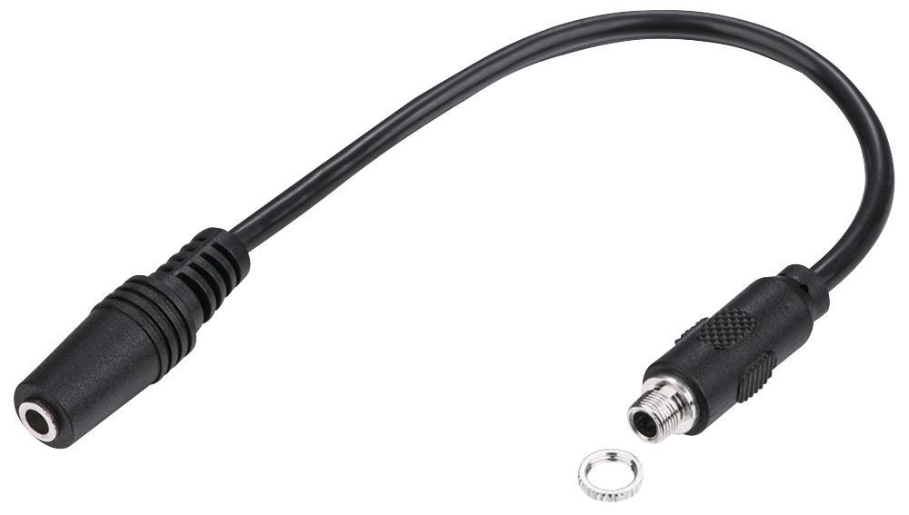 PRO SIGNAL Adaptador de Painel Macho-Macho 3.5mm, 500mm, Preto