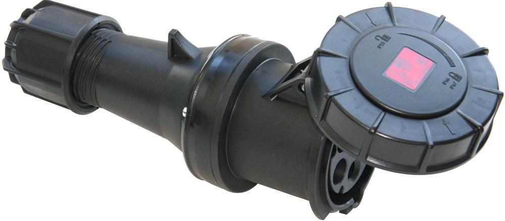 PCE 63A 415V Υποδοχή Καλωδίων CEE, 3P+N+E, IP67, Μαύρο