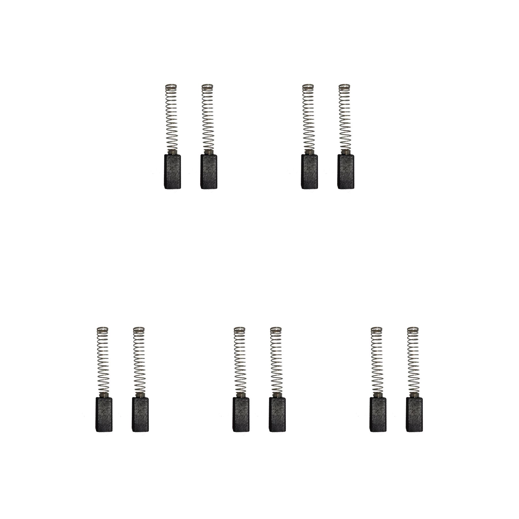 CarbonBr 電鑽碳刷 5套 (每套2件, 共10件) 尺寸6X8X17.5/15.5毫米