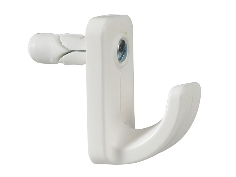Plasplugs Gancio per Porte Vuote, Bianco, Confezione Singola