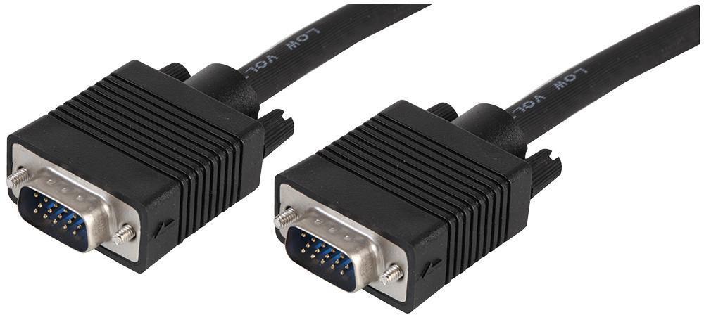 PRO SIGNAL Cavo SVGA Maschio-Maschio a 15 Pin, 0.2m Nero