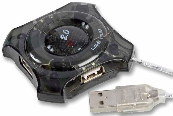 Dynamode 4포트 USB 2.0 허브, 메인스 전원 공급