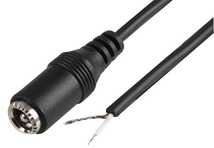 Pro Power Cable de Alimentación DC 2.5mm con Extremos al Aire, 1.5m