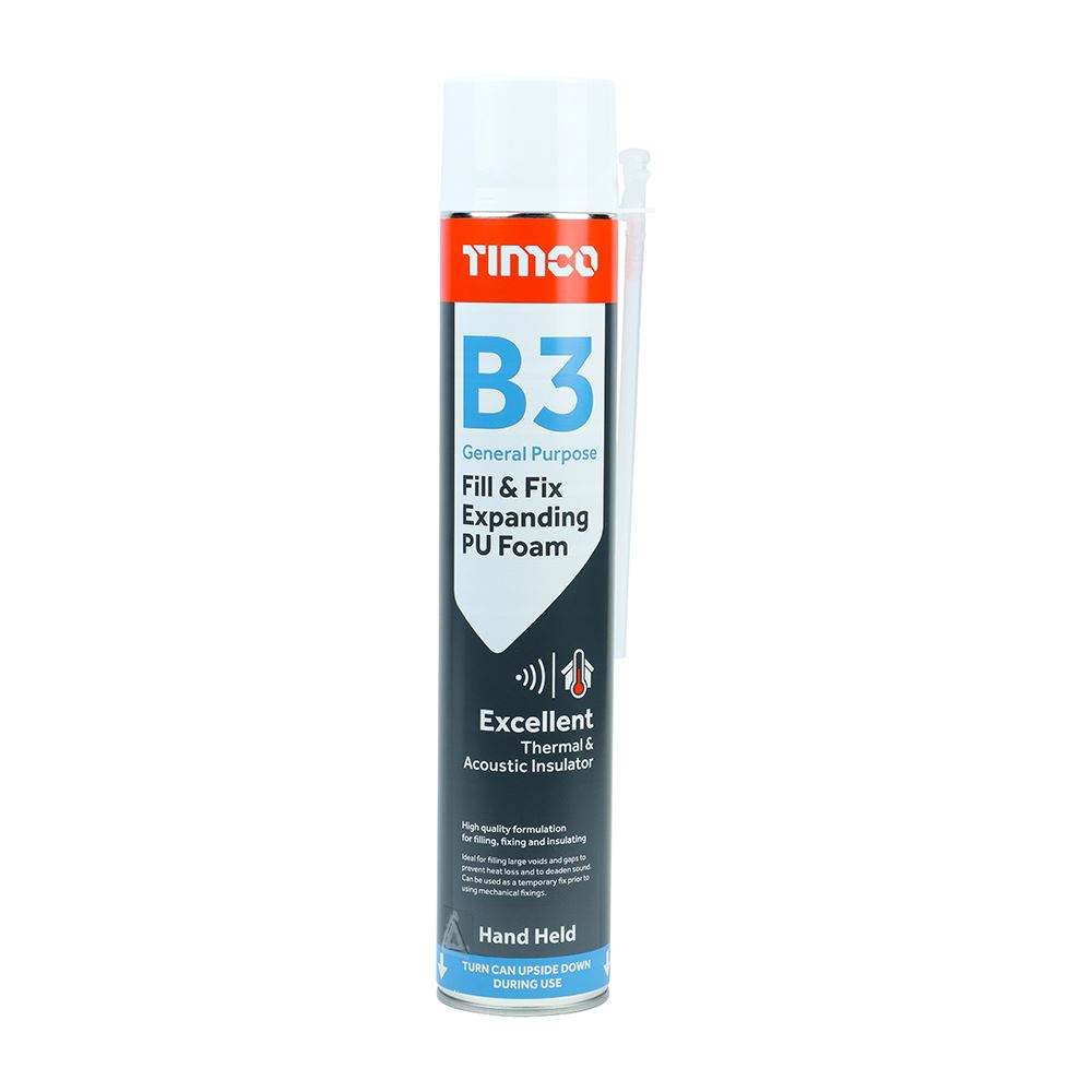 TIMCO B3 General Purpose Expanding PU Foam, 750ml