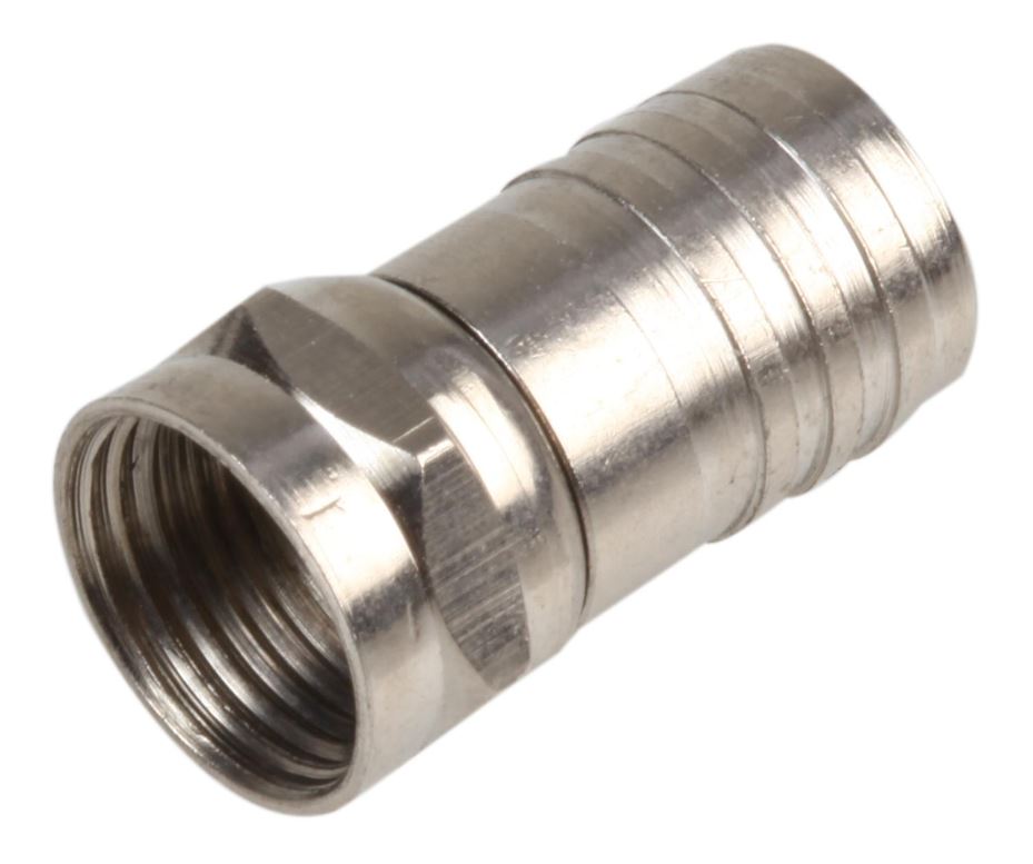PROCEPTION Crimp-On F Connector, 75 Ohm, RG6, 100 stuks