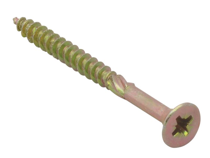 ForgeFix Spectre PZ Wood Screw, CSK, ZYP, 4.5x60mm, Box 100