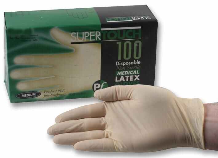 RARAION - Pulverfreie Latexhandschuhe - Medium, 100er Pack