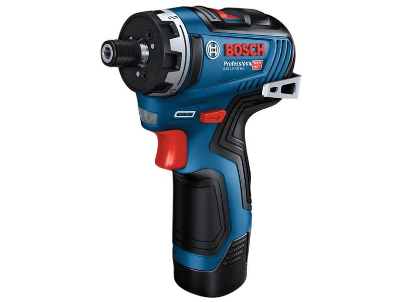 Bosch GSR 12V-35 HX Kit de Destornillador Profesional, 2x3.0Ah Baterías