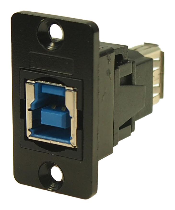 CLIFF Connecteur USB 3.0 Type B vers Type A Profil Fin, Noir