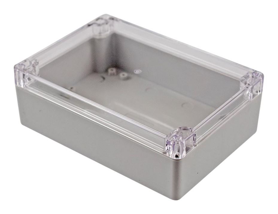 MULTICOMP PRO תיבת פוליקרבונט IP65 בצבע אפור בהיר, 121x55x171 מ״מ