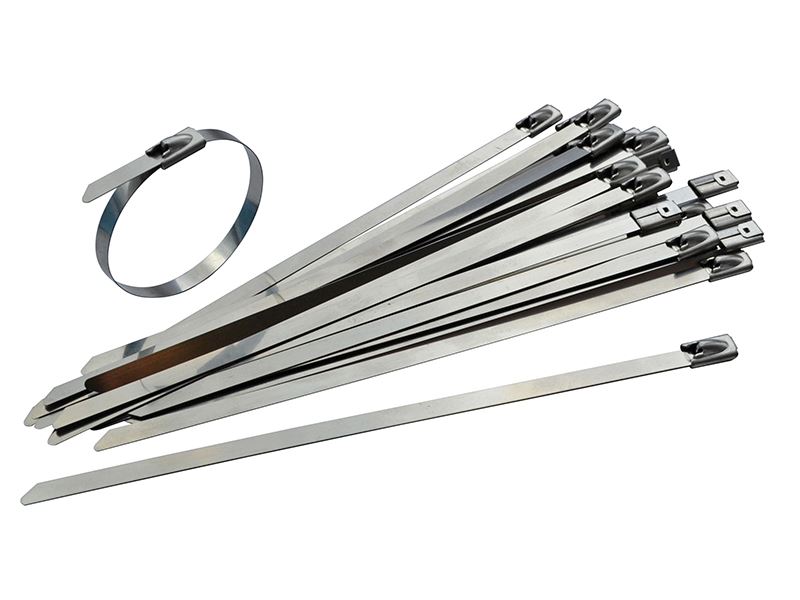 Faithfull Stainless Steel Cable Ties 4.6x290mm (Pack of 50)