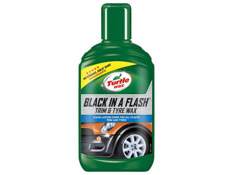 Turtle Wax Black in a Flash Trim & Bandenwax 300ml