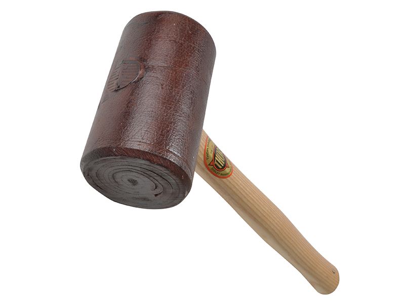 Thor 122 Mazo de Cuero Tamaño 6, 680g con Mango de Madera