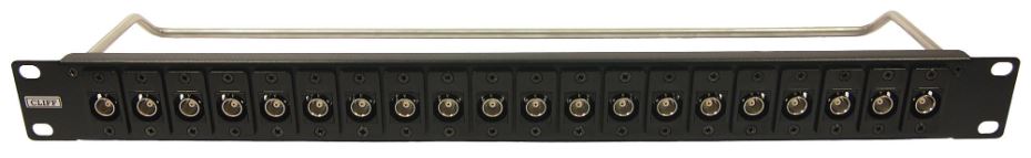 CLIFF CP30191 1U Πάνελ Διασύνδεσης με 20 Θύρες XLR, 75 Ohm BNC, Μαύρο