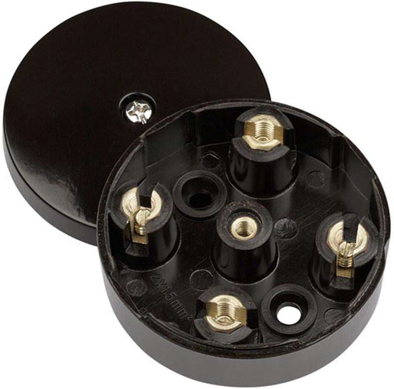 CLICK - Bosca Comhcheangail Throma, 20A, 4 Teirminéil, Donn
