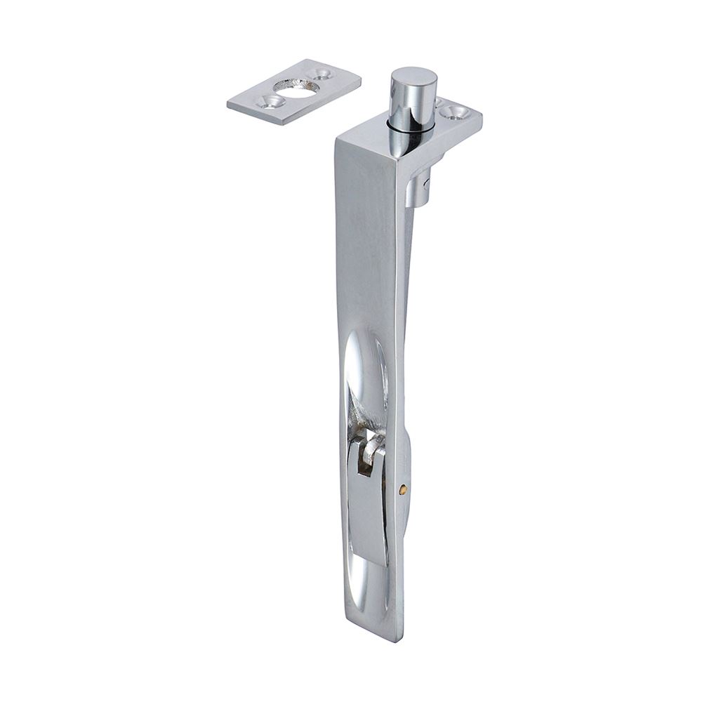 Timco Lever Action Flush Bolt, Brass, Polished Chrome, 150 x 19mm