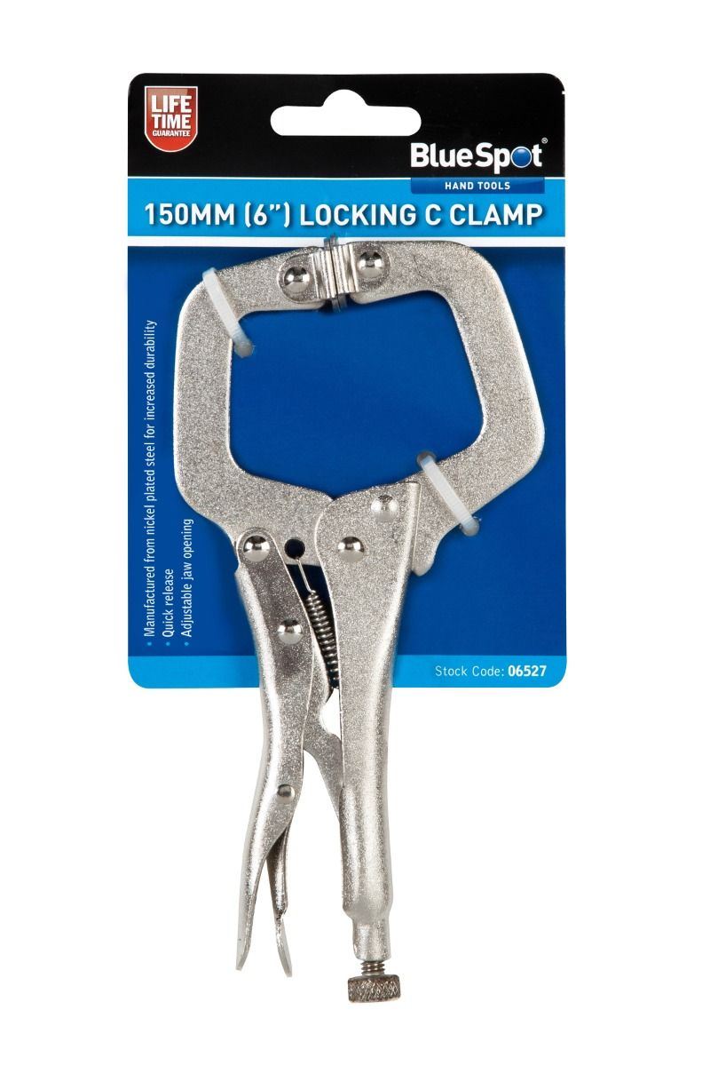 Blue Spot Tools - Αγκύστρο Κλειδαριάς 150mm (6″), Νικελιωμένο Ατσάλι