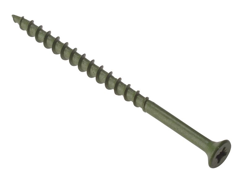 ForgeFix Decking Screw, Pozi ST Green, 4.5x75mm, Tub 1000
