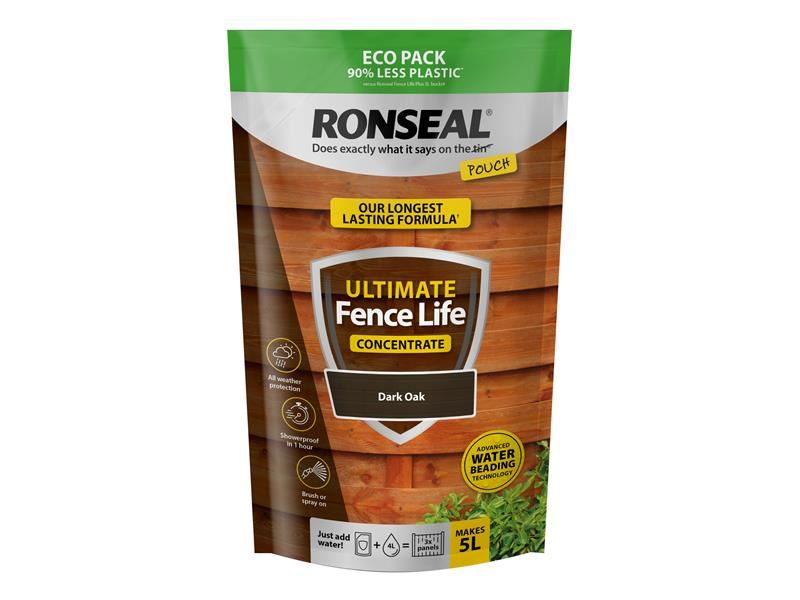 Ronseal - Pekat Perlindungan Pagar Maksima Dark Oak 950ml