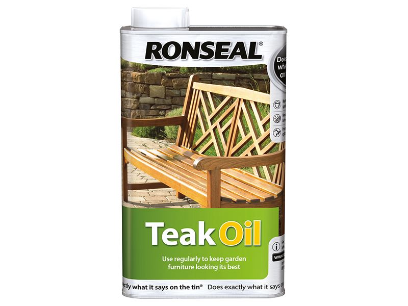 Ronseal Teak Oil for Garden Furniture, 500ml